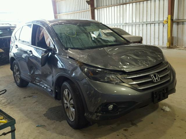 2HKRM3H79EH554534 - 2014 HONDA CR-V EXL GRAY photo 1