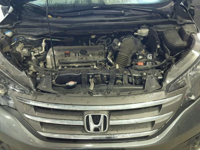 2HKRM3H79EH554534 - 2014 HONDA CR-V EXL GRAY photo 7