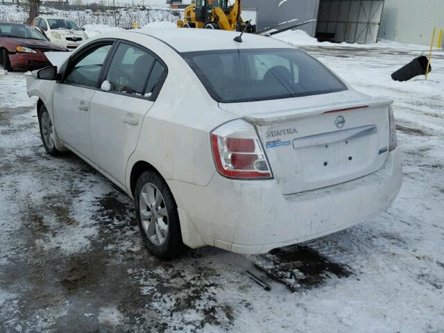 3N1AB6AP0CL632939 - 2012 NISSAN SENTRA 2.0 WHITE photo 3