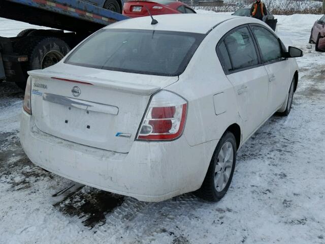 3N1AB6AP0CL632939 - 2012 NISSAN SENTRA 2.0 WHITE photo 4