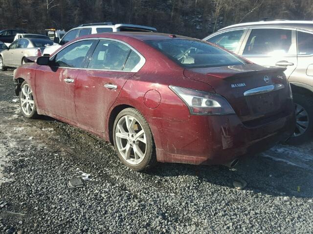 1N4AA5AP1CC844969 - 2012 NISSAN MAXIMA S MAROON photo 3