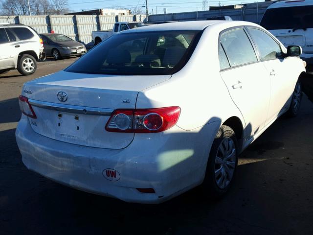 JTDBU4EE0C9180007 - 2012 TOYOTA COROLLA BA WHITE photo 4