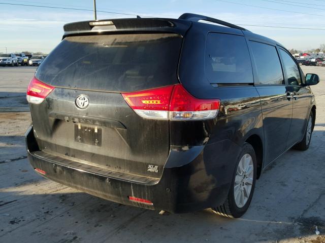 5TDDK3DC2BS028190 - 2011 TOYOTA SIENNA XLE BLACK photo 4