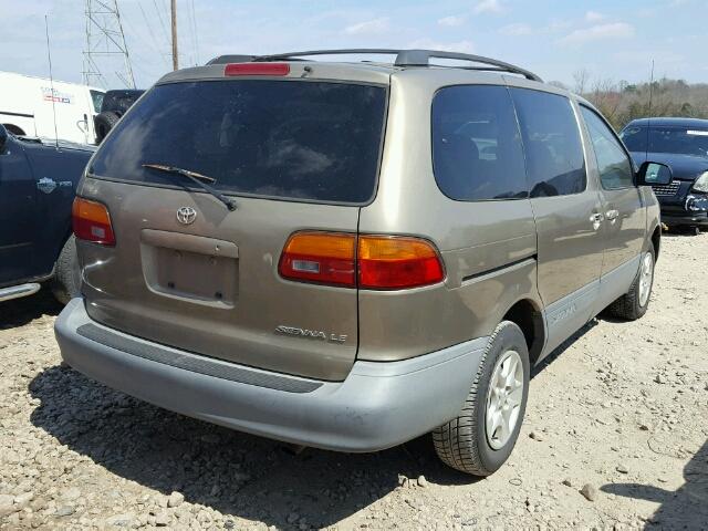 4T3ZF13C9YU216745 - 2000 TOYOTA SIENNA LE TAN photo 4