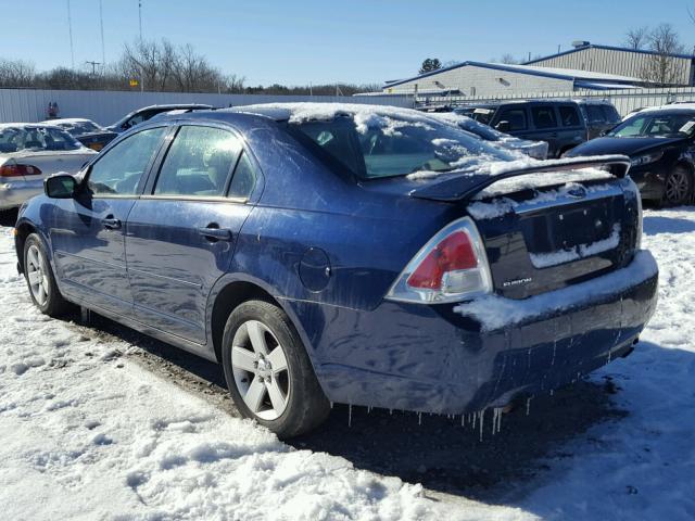 3FAFP07146R103375 - 2006 FORD FUSION SE BLUE photo 3