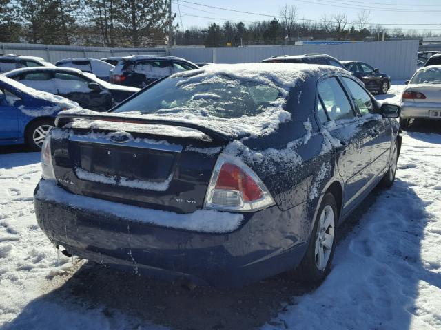 3FAFP07146R103375 - 2006 FORD FUSION SE BLUE photo 4