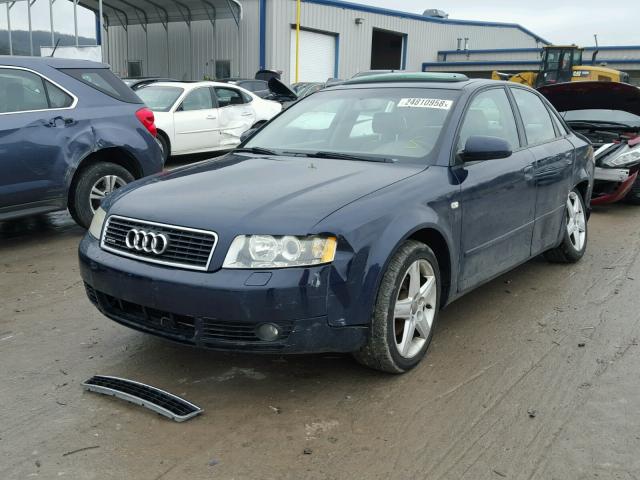 WAULC68E25A095747 - 2005 AUDI A4 1.8T QU BLUE photo 2