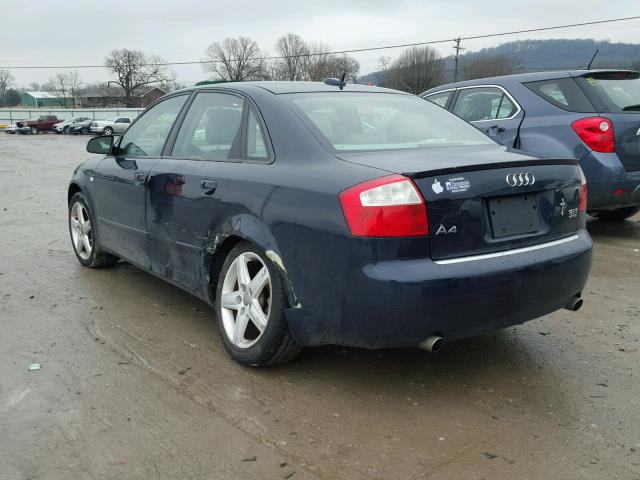 WAULC68E25A095747 - 2005 AUDI A4 1.8T QU BLUE photo 3