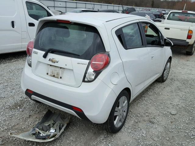 KL8CB6S96EC589592 - 2014 CHEVROLET SPARK LS WHITE photo 4