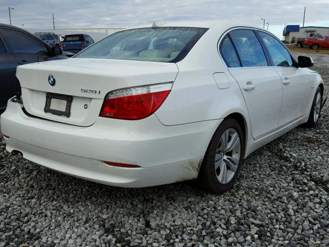 WBANU5C5XAC460407 - 2010 BMW 528 I WHITE photo 4