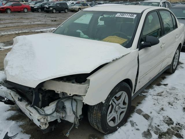 1G1ZS53886F274318 - 2006 CHEVROLET MALIBU LS WHITE photo 2