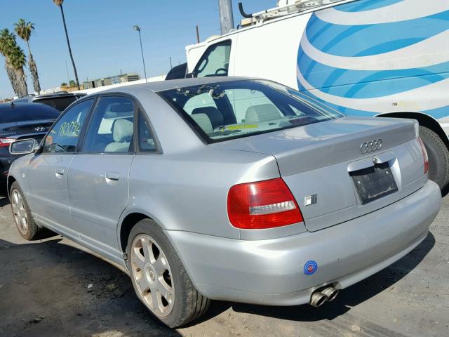 WAUDD68D4YA023459 - 2000 AUDI S4 2.7 QUA SILVER photo 3