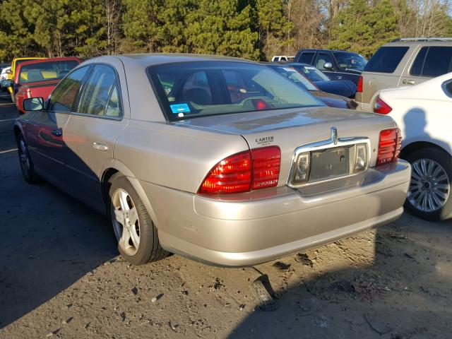 1LNHM87A91Y623197 - 2001 LINCOLN LS BEIGE photo 3