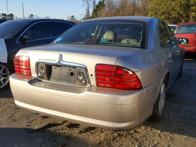 1LNHM87A91Y623197 - 2001 LINCOLN LS BEIGE photo 4