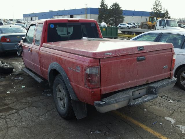 1FTZR45E94PB42806 - 2004 FORD RANGER SUP RED photo 3