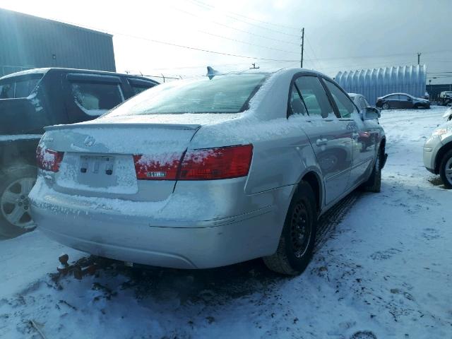 5NPET46C79H468524 - 2009 HYUNDAI SONATA GLS SILVER photo 4