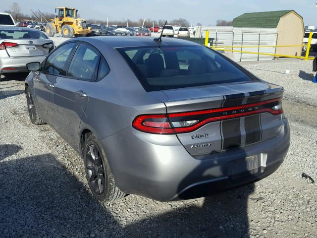 1C3CDFAA0GD679786 - 2016 DODGE DART SE GRAY photo 3