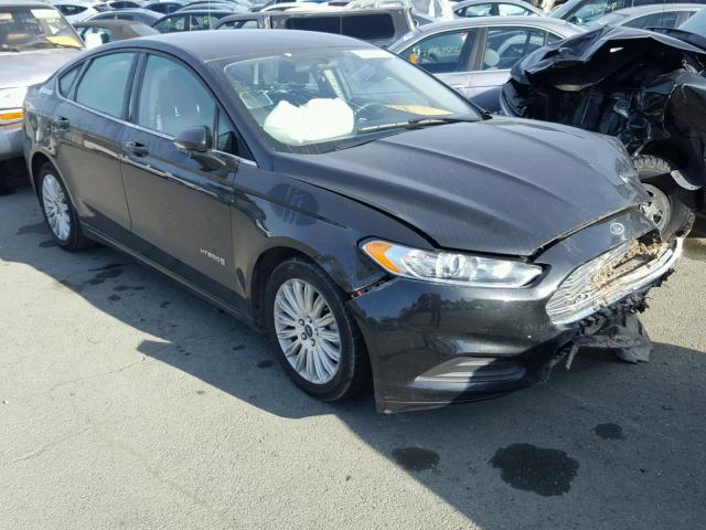 3FA6P0LU2ER151164 - 2014 FORD FUSION SE BLACK photo 1