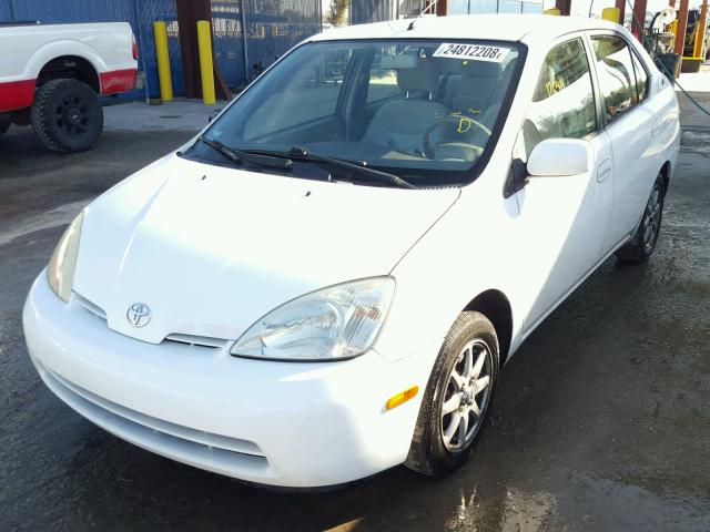 JT2BK12UX10030738 - 2001 TOYOTA PRIUS WHITE photo 2