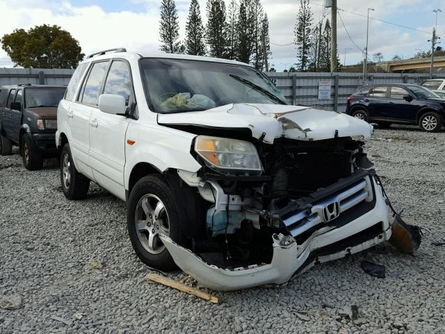 5FNYF28456B050648 - 2006 HONDA PILOT EX WHITE photo 1