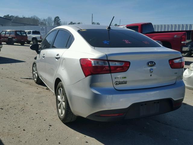 KNADN4A3XD6231703 - 2013 KIA RIO EX GRAY photo 3