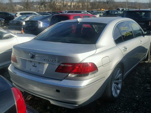 WBAHN83577DT77127 - 2007 BMW 750 GRAY photo 4