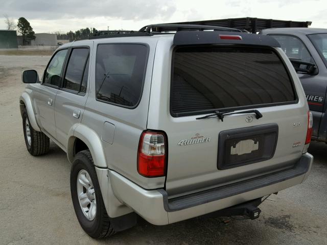 JT3GN86R010218997 - 2001 TOYOTA 4RUNNER SR GRAY photo 3