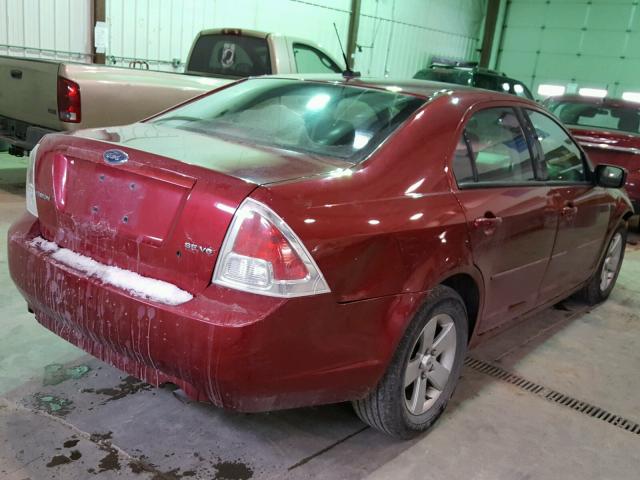 3FAHP07127R180515 - 2007 FORD FUSION SE RED photo 4