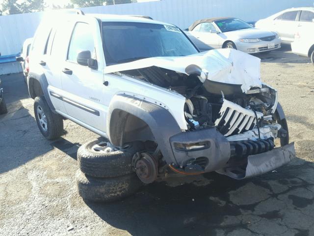 1J4GL48K84W108222 - 2004 JEEP LIBERTY SP WHITE photo 1