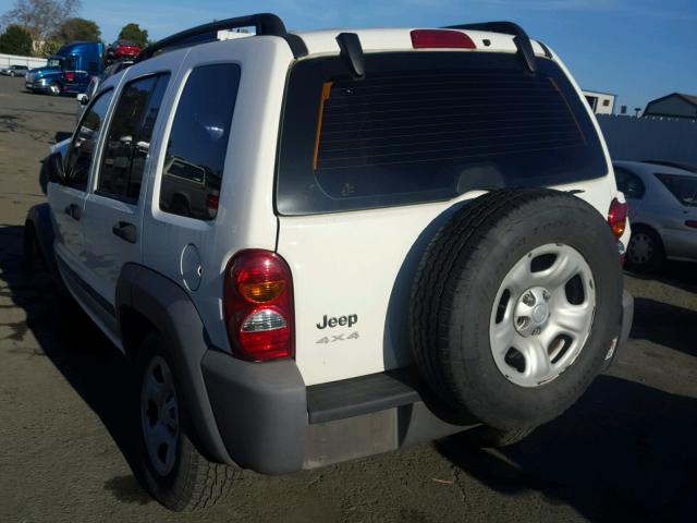 1J4GL48K84W108222 - 2004 JEEP LIBERTY SP WHITE photo 3