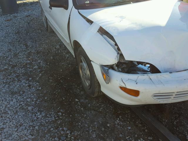 1G1JC5242X7251301 - 1999 CHEVROLET CAVALIER WHITE photo 9