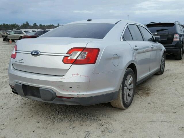 1FAHP2DW8AG117932 - 2010 FORD TAURUS SE SILVER photo 4