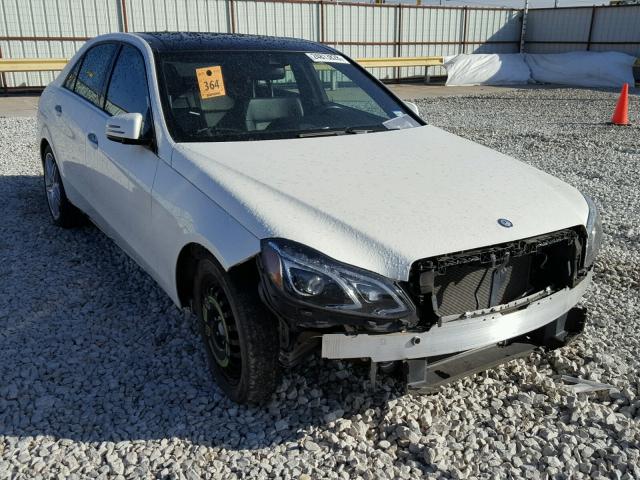 WDDHF8JB9EA808192 - 2014 MERCEDES-BENZ E 350 4MAT WHITE photo 1