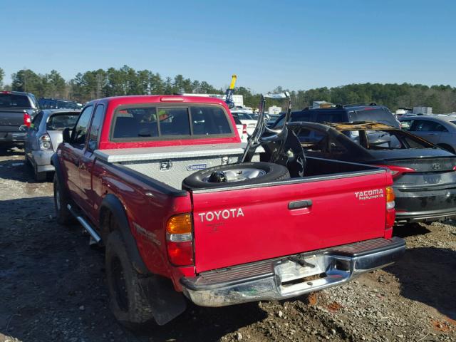 5TESN92NX4Z454253 - 2004 TOYOTA TACOMA XTR RED photo 3