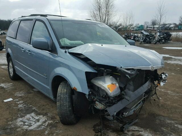 2A8HR54P78R765391 - 2008 CHRYSLER TOWN & COU BLUE photo 1