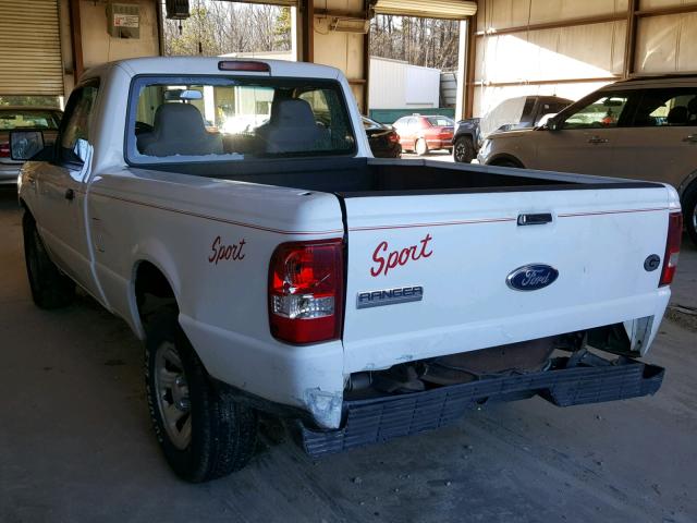 1FTYR10D48PA49528 - 2008 FORD RANGER WHITE photo 3