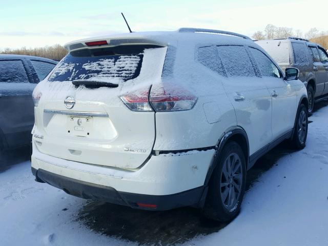 5N1AT2MV4GC750440 - 2016 NISSAN ROGUE S WHITE photo 4