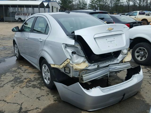 1G1JA5SH0F4161556 - 2015 CHEVROLET SONIC LS SILVER photo 3