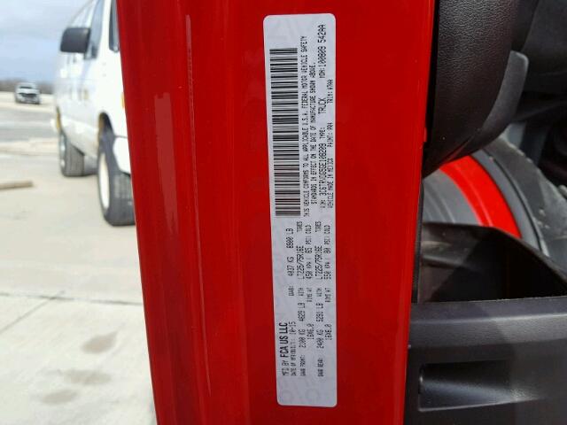 3C6TRVDG5GE108209 - 2016 RAM PROMASTER 红色 照片 10