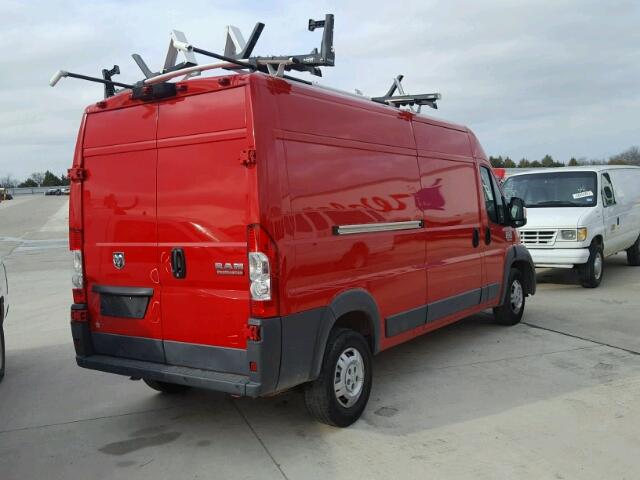 3C6TRVDG5GE108209 - 2016 RAM PROMASTER 红色 照片 4