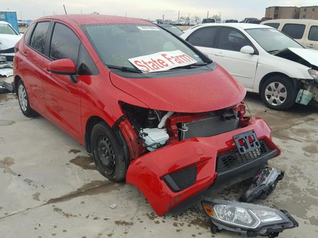 3HGGK5H57HM709542 - 2017 HONDA FIT LX RED photo 1