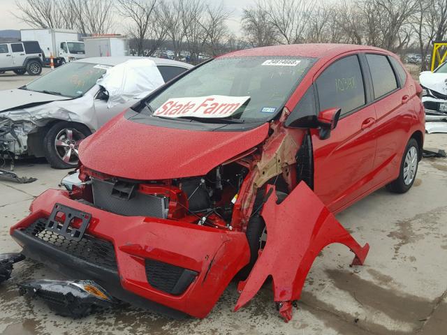 3HGGK5H57HM709542 - 2017 HONDA FIT LX RED photo 2