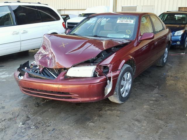 4T1BF22K6YU951496 - 2000 TOYOTA CAMRY LE BURGUNDY photo 2