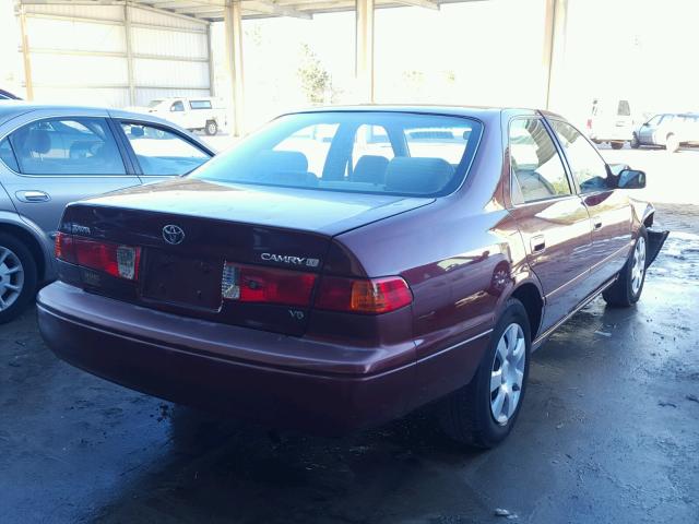 4T1BF22K6YU951496 - 2000 TOYOTA CAMRY LE BURGUNDY photo 4