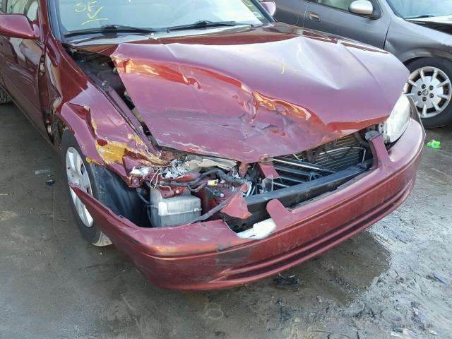 4T1BF22K6YU951496 - 2000 TOYOTA CAMRY LE BURGUNDY photo 9