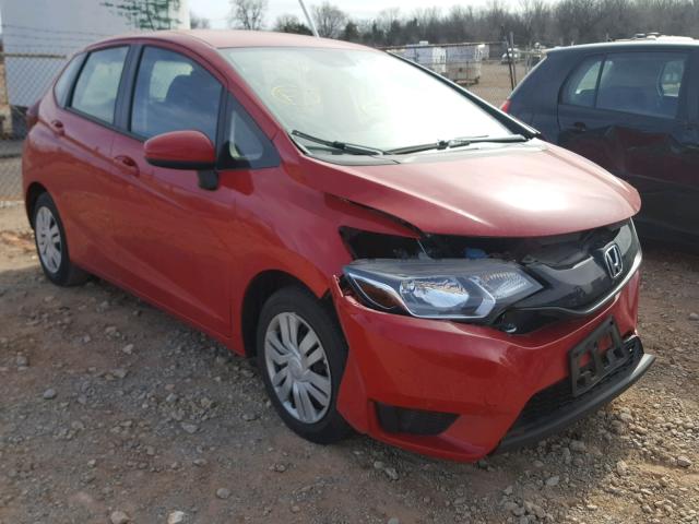 JHMGK5H53GX032687 - 2016 HONDA FIT LX RED photo 1