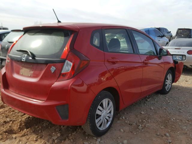 JHMGK5H53GX032687 - 2016 HONDA FIT LX RED photo 4