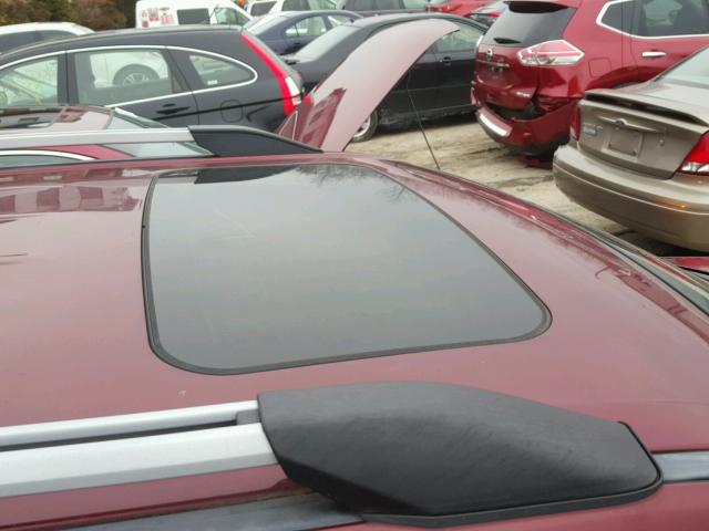 1FMDK06W28GA23074 - 2008 FORD TAURUS X L MAROON photo 9