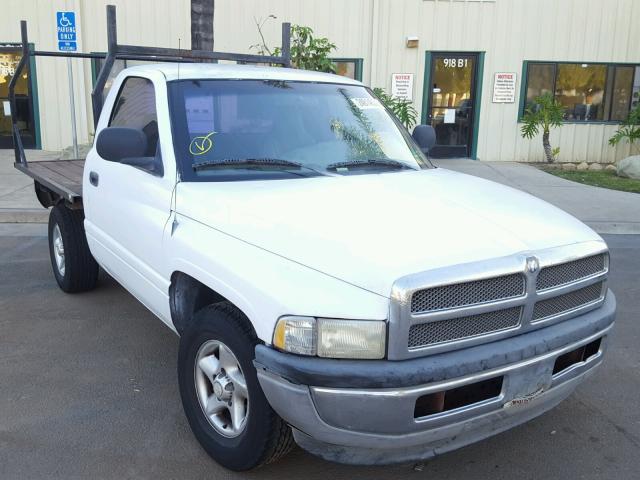 1B7HC16X6XS106455 - 1999 DODGE RAM 1500 WHITE photo 1