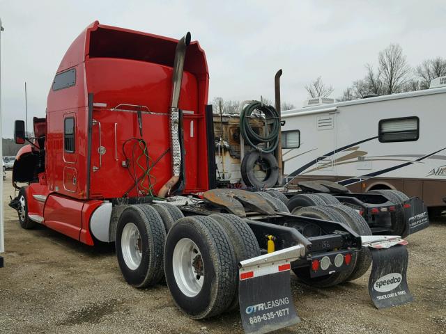 1XKADB9X6BJ258156 - 2011 KENWORTH CONSTRUCTI RED photo 3